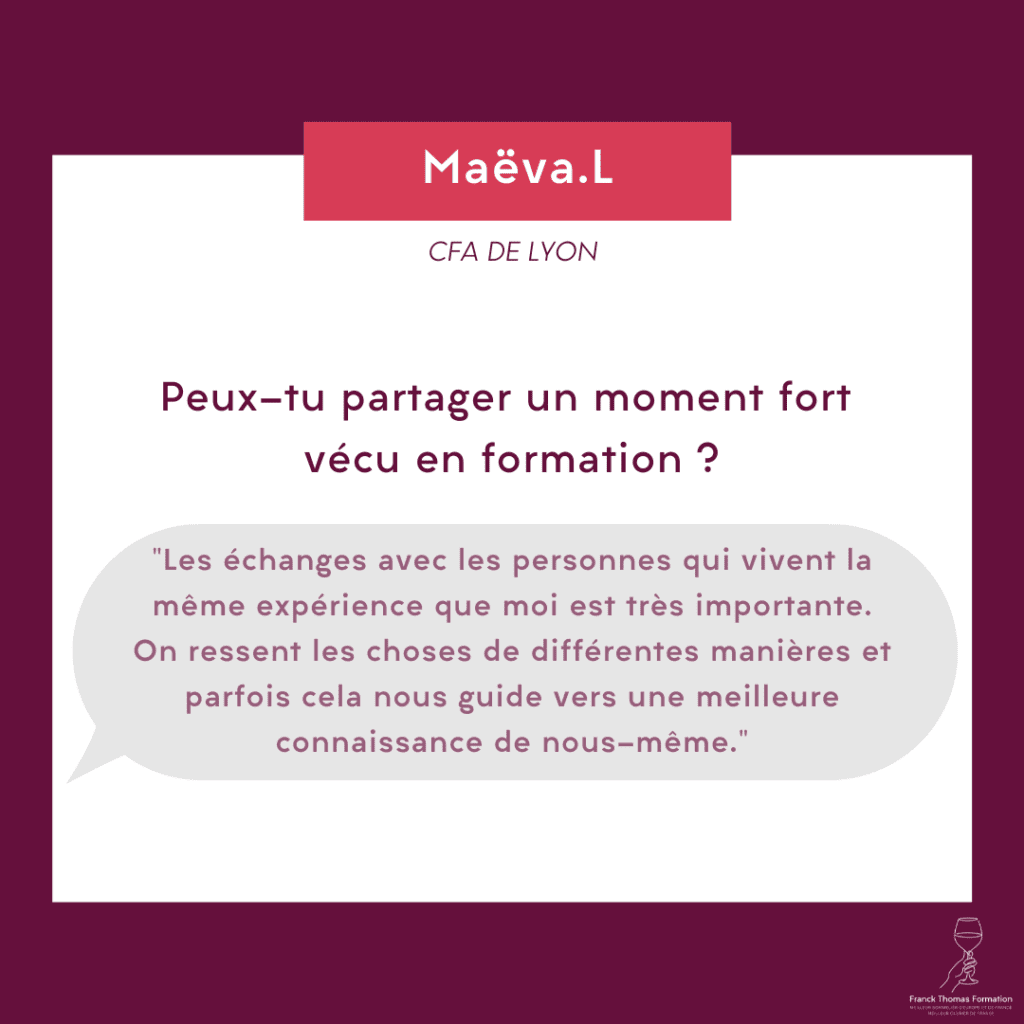 Témoignage sommelier caviste ambassadeur en gastronomie