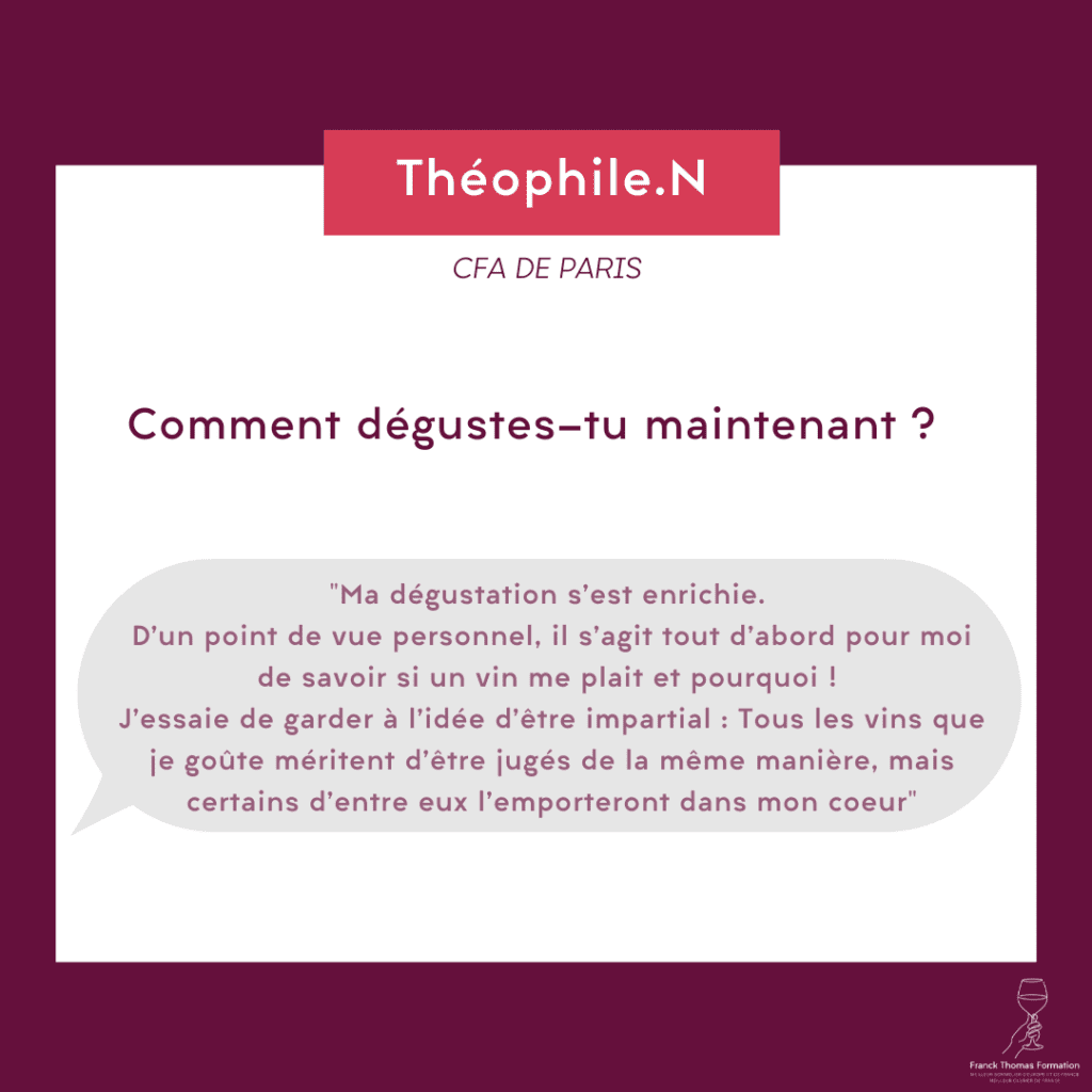 Témoignage sommelier caviste ambassadeur en gastronomie